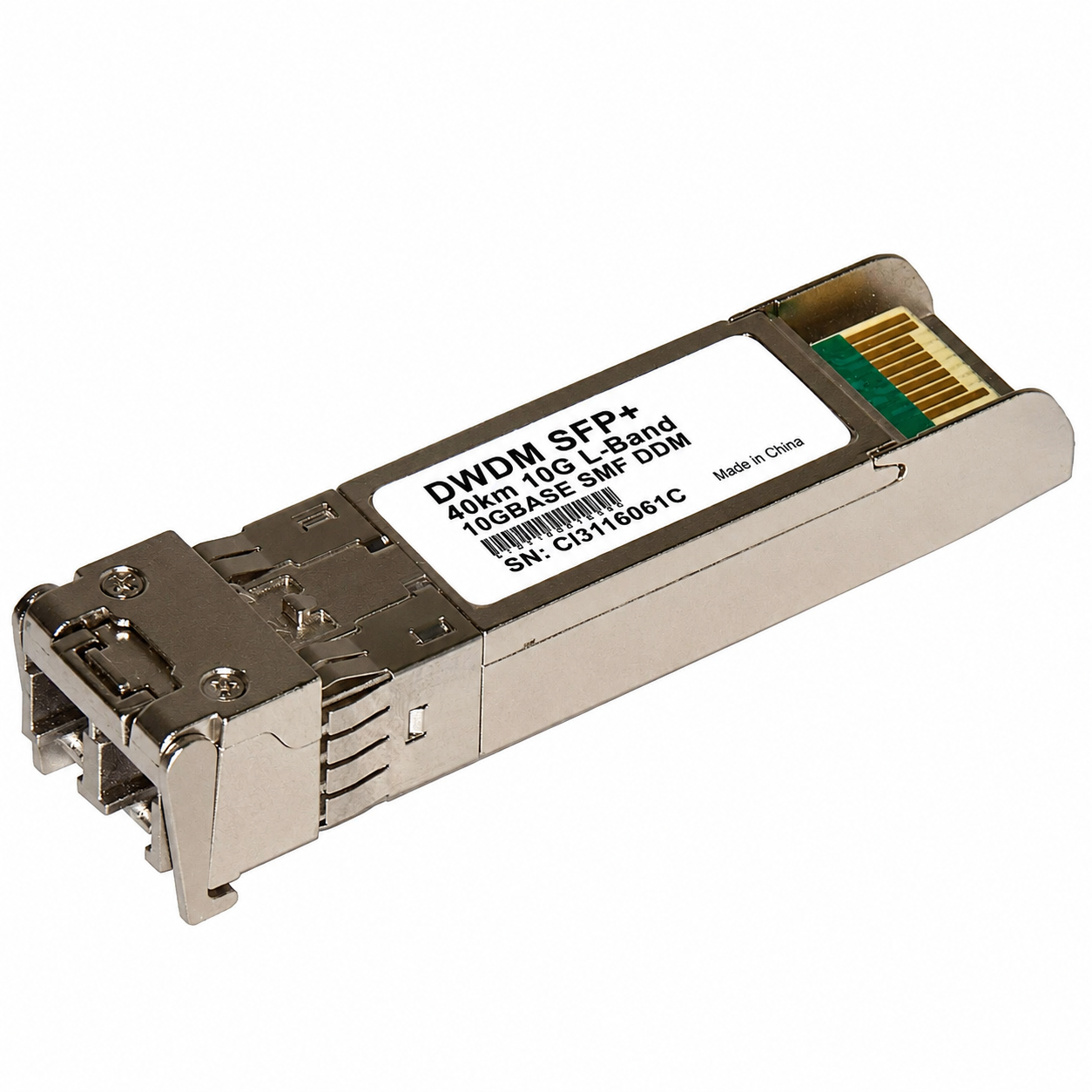 SFP+ 10G DWDM 40km L-Band L62~L09 DDM LC (SFP-10G-ER-DWDM)