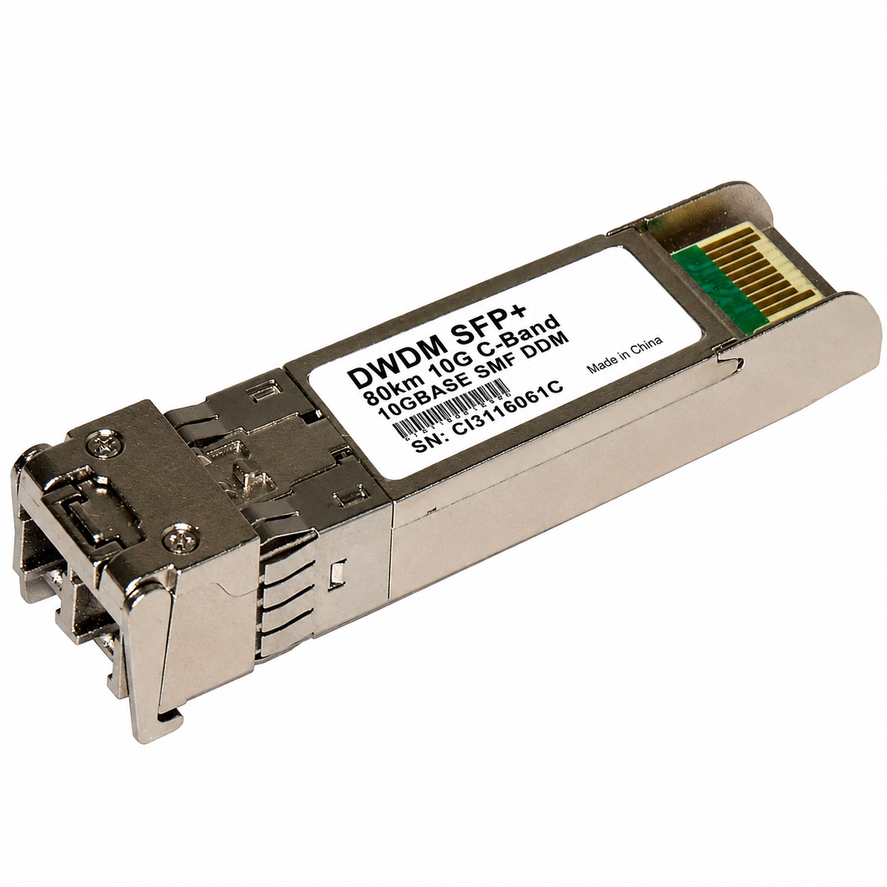 SFP+ 10G DWDM 80km C-Band C17~C61 DDM LC (SFP-10G-ZR-DWDM)